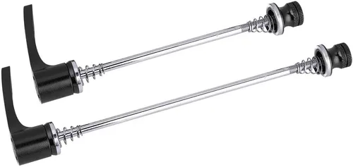 Vista 2 de 1 par, brocheta de eje 6.181 in, 7.756 in, 7.480 in, rueda de brochetas de liberación rápida para MTB Road negro (negro)