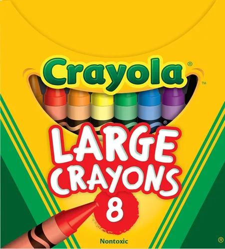 Crayola Crayones grandes, surtidos (8 unidades), crayones gigantes para niños y niños pequeños, a partir de 2 años