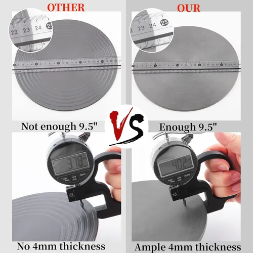 Vista 6 de Difusor de calor para estufa de gas, accesorios de utensilios de cocina, difusor de estufa para protección de ollas, bandeja redonda