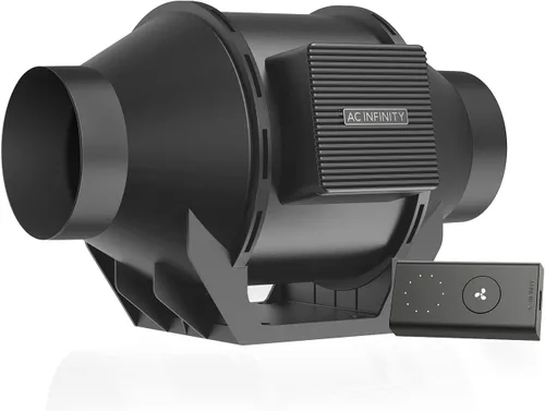 Vista 17 de AC Infinity CLOUDLINE PRO T6, ventilador silencioso de conducto en línea de 6 pulgadas con controlador VPD de humedad de temperatura, control