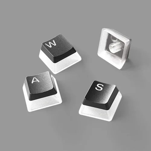 Vista 4 de SteelSeries PRISMCAPS - Teclas de estilo pudín de doble disparo - Termoplástico PBT duradero - Compatible con una amplia gama de teclados mecánicos
