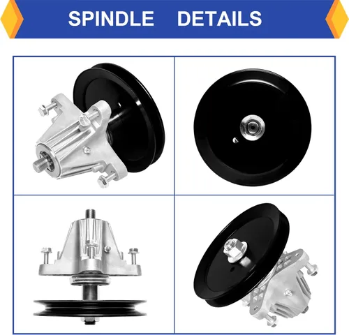 Vista 3 de El conjunto de husillo de cubierta 918-04822A reemplaza a Craftsman CubCadet MTD 918-04822B 918-04822A 918-04822 618-04822 918-04889 para tractor
