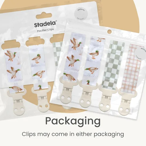 Vista 35 de Stadela - Juego de 4 clips para chupetes de bebé para niñas – Juego de regalo con flores modernas y neutrales estilo Boho (Allysa)