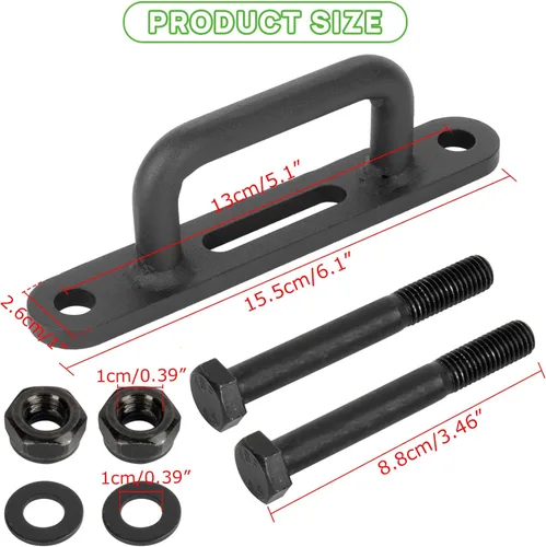 Vista 4 de Gancho de remolque delantero y trasero, psler UTV Gancho de remolque resistente para accesorios Teryx KRX 1000 2020-2025 2020 2021 2022 2023 2024