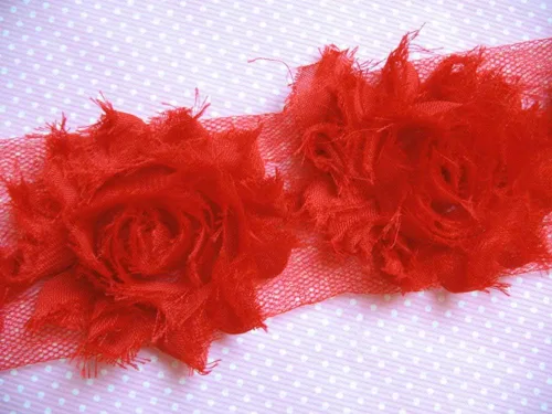 Vista 9 de yycraft Pack de Flores de estrás de 2 pulgadas con perla para manualidades.