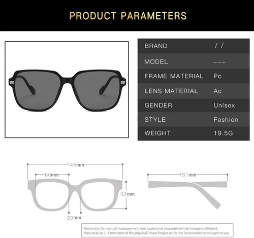 Vista 5 de Gafas de sol polarizadas plegables para mujer, modernas, fáciles de llevar, clásicas, con forma redonda, marco cuadrado, antirreflejos, gafas de sol