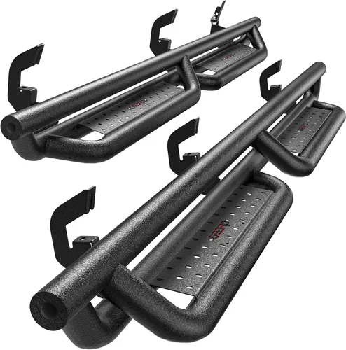 Vista 11 de OEDRO Estribos de 6 pulgadas compatibles con Chevy Silverado/GMC Sierra 1500 de doble cabina 2019-2026; Silverado/Sierra 2500HD 3500HD 2020-2026