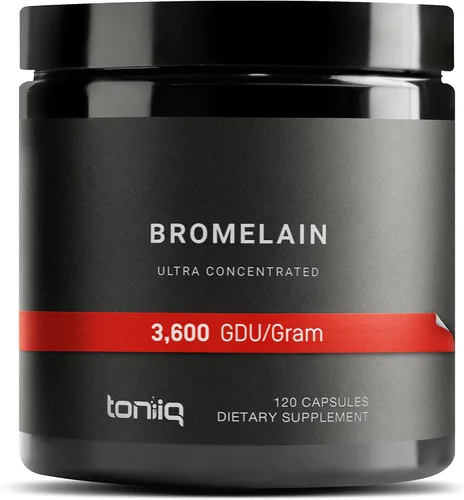 Vista 10 de Bromelina de ultra alta resistencia 1000 mg - 3600 GDU/gramo - Altamente concentrada y biodisponible - Fórmula probada por terceros - 90 cápsulas