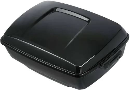 Vista 7 de TCT-MOTORPARTS Black King Tour Pack - Almohadilla para maletero con placa de montaje para Harley Tour Pack Road Glide, Road King, Street Glide