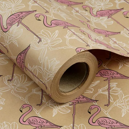 Vista 17 de RUSPEPA Rollo de papel de regalo Kraft - Patrón de globo - 24 pulgadas x 100 pies