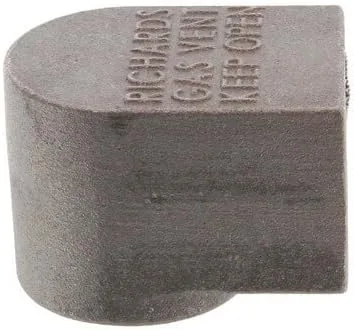 Vista 2 de Ventilación regulador de gas estilo Peck de 3/4" con pantalla