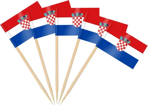 Vista 26 de AhfuLife Palillo de dientes con bandera de Argentina, 100 piezas de palillos de cóctel de Argentina, adornos para cupcakes argentinos