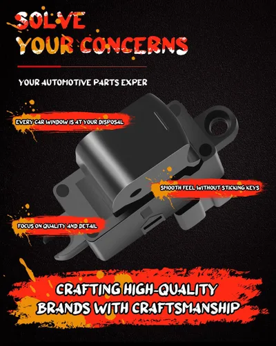 Vista 2 de cciyu Interruptor de ventana eléctrica de repuesto para Nissan Altima 2009-2014 2009-2014 para Nissan Máxima (no para modelos SV), parte trasera