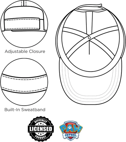 Vista 5 de Nickelodeon Baseball Cap, Paw Patrol Marshall Adjustable Toddler 2-4 Or Boy Hats for Kids Ages 4-7