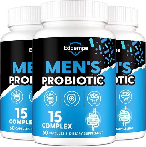 Vista 7 de Probióticos para hombres, 500 mil millones de UFC, 12 cepas, probióticos para hombre con arándano, goji, cúrcuma y amla, estable