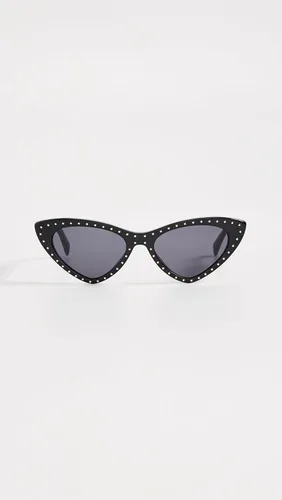 Vista 2 de Moschino Gafas de sol puntiagudas de ojo de gato para mujer, negrogris azul, talla única, Negro