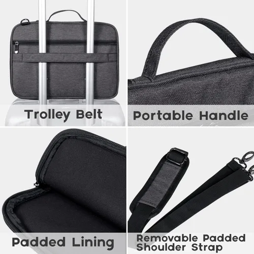 Vista 5 de BERTASCHE Funda para laptop de 12.3-13 pulgadas compatible con MacBook Air 13/Pro 13, Surface Pro 11/10/9/8/7/6/5/4, iPad Pro/Air de 13 pulgadas