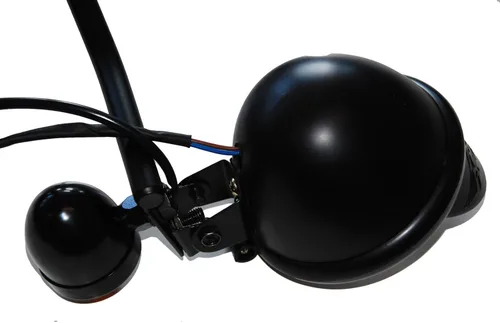 Vista 4 de OZ-USA Negro Conducción Pasando Barra Motocicleta Señal de Giro Punto Luz Niebla Bombilla Bombilla Vulcan
