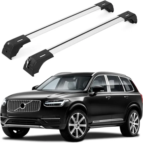 Vista 20 de ERKUL Barras transversales para techo de alta resistencia de 220 libras para Volvo XC40 2019-2026 Monturas metálicas sólidas Barras
