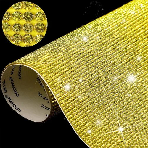 Vista 7 de Outus 12000 Piezas Hoja de Pedrería Brillante Calcomanía de Diamantes de Imitación Calcomanía de Decoración de Automóvil DIY Autoadhesiva