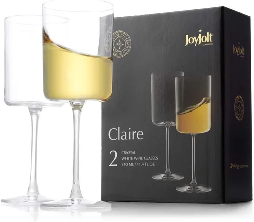Vista 8 de JoyJolt Copas de Champán, Juego de 2 Vasos de Champán de Cristal de la Colección Claire, Capacidad de 5.7 Onzas, Elaboración Exquisita, Ideal