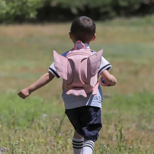 Vista 5 de CFX Correa de mochila para niños pequeños con asa de seguridad, correas atractivas para edades de 2 a 4 años, Rosa, Mochilas Daypack