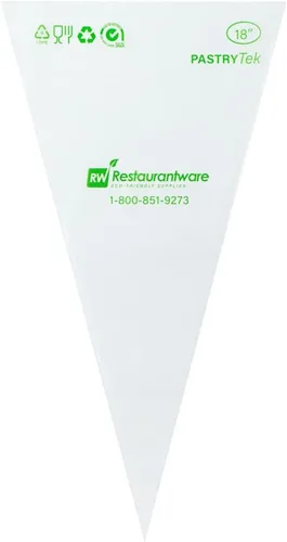 Vista 19 de Restaurantware Pastry Tek - Bolsas de glaseado bicolor de 17.7 x 9.5 pulgadas, 100 bolsas gruesas multicolores, sostenibles para glaseado y crema