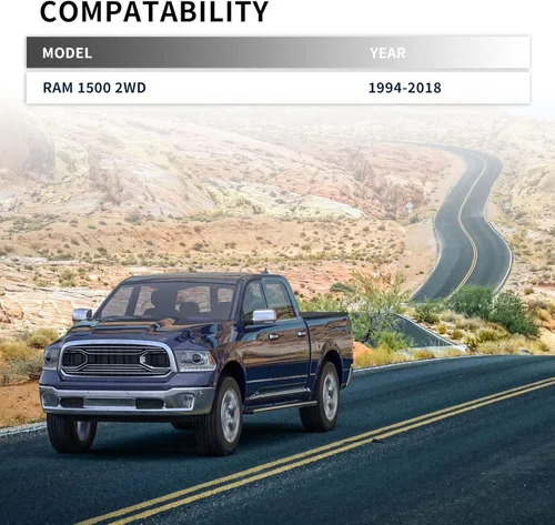 Vista 4 de Kit de elevación de nivelación delantera de 3 pulgadas para Ram 1994-2018 1500 1994-2013 Ram 2500 3500 2WD, kit de elevación de nivelación