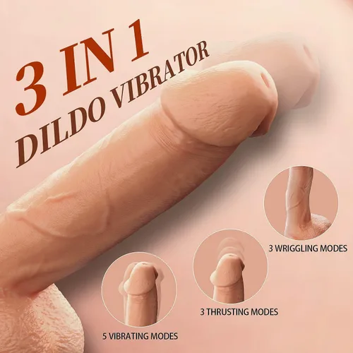 Vista 3 de New Remote Control Realistic Adult for Women Today Silent Thrusting Stimulation with Strong Suction Cup for Hands Free Play Electric Machine Tool