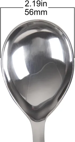 Vista 3 de Lindy's Tarro de acero inoxidable/cuchara de servir, plata (SC30)