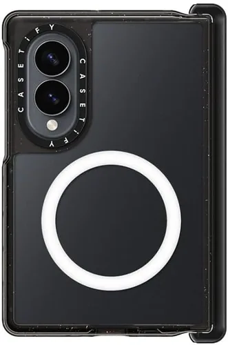 CASETiFY Funda para Galaxy Z Fold8 - Impacto magnético transparente negro claro negro