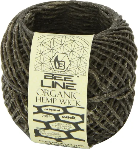 Vista 4 de Bee Line Hemp Wick - Bobina de calibre regular de 200 pies