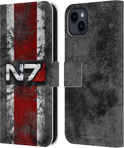 Vista 123 de Head Case Designs Officially Licensed EA Bioware Mass Effect Cerberus Logo Graphics Leather Wallet Case Compatible with Apple iPhone 7 Plus/iPhone 8