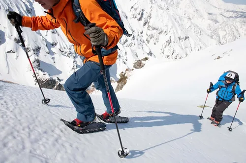 Vista 3 de MSR DynaLock Ascent Bastones de Trekking Plegables de Carbono para Backcountry