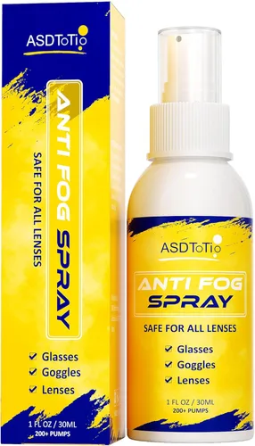 ASDToTio Spray antivaho para gafas de natación, gafas de ojos, máscara de buceo, espejo retrovisor y gafas de seguridad, spray limpiador de lentes,