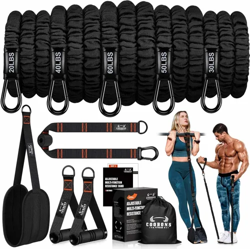 Resistance Bands, Exercise Bands, Resistance Bands for Working Out, Pull Up Assistance Bands, Work Out Bands with Handles for Men and Women Fitness,