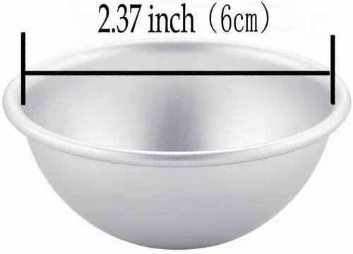 Vista 3 de Warmbuy 12 Piezas Moldes de Metal DIY para Bombas de Baño, Juego de 6