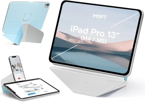 Vista 11 de MOFT Soporte dinámico para tablet compatible con iPad mini A17 Pro 2024 y iPad mini 6th A15 2021, funda magnética delgada para tablet con más de 20