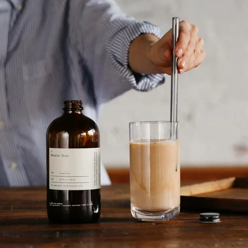 Vista 7 de Dona Masala Chai Concentrado original, lote pequeño, especias de origen único, chai caliente o helado, botellas de 16 onzas líquidas (paquete de 2)