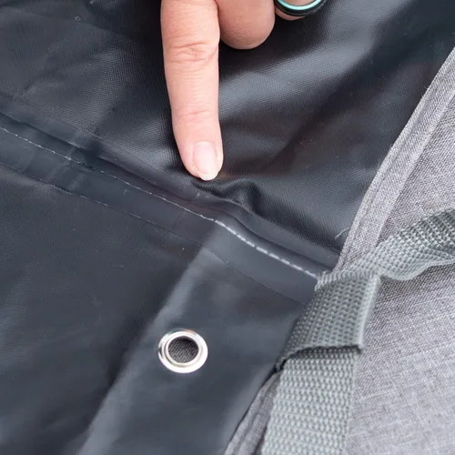 Vista 4 de Modern Leisure Garrison apilable/cubierta de silla de barra con respaldo alto, impermeable, 68.58cmde largo x 68.58cmde ancho x 124.46cmH