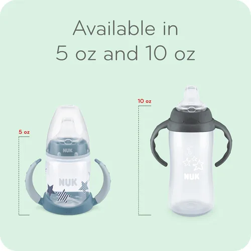 Vista 6 de NUK Disney Princess - Vaso grande para aprender, 10 onzas, paquete de 2 unidades, sin BPA, a prueba de derrames