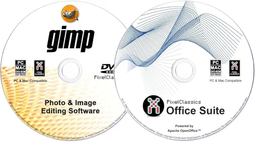 GIMP Photo Editing Software + Office Suite 2026 on CD | Photoshop & MS Office Alternative | Compatible with Word, Excel, PowerPoint & Photoshop