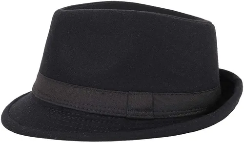 Vista 4 de Unisex Timelessly Classic 20s Trilby Fedora Sombrero Hombres Mujeres Short Brim Panama Jazz Cap Manhattan
