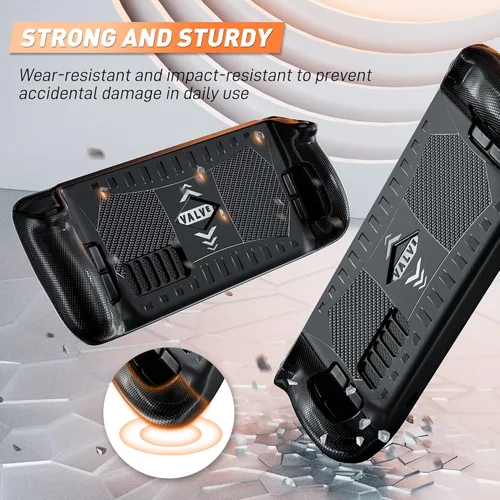 Vista 3 de FUNDIARY Carcasa protectora de TPU gruesa para cubierta de vapor, funda antideslizante con mango de textura compatible con cubierta de vapor