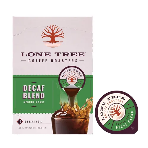 Vista 10 de Lone Tree - Cápsulas de café de una sola porción - Concentrado líquido 100% arábica prémium - Tostado original medio suave y audaz - 12 cápsulas