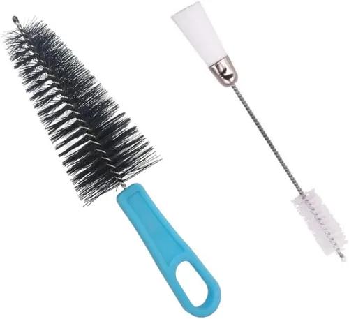 Juego de 2 cepillos de limpieza para boquilla de saxofón, cerdas de polvo de oboe, cepillos limpiadores para flauta de saxo, trompeta, clarinete,