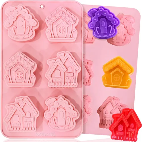Vista 24 de Bee - Moldes de silicona para jabón, paquete de 2 moldes rectangulares de Jabón de panal de abeja