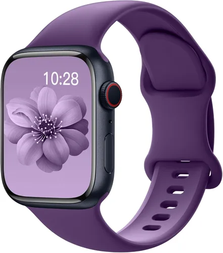 Vista 43 de SuperNaNa - Correa de silicona deportiva compatible con bandas de Apple Watch de 40mm 38mm 41mm 44mm 45mm 42mm 49mm, unisex, correa de muñeca