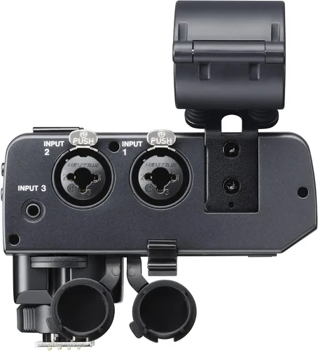 Vista 3 de Tascam FUJIFILM Kit XLR Adaptador de micrófono para cámaras sin espejo, negro (CA-XLR2d-F)