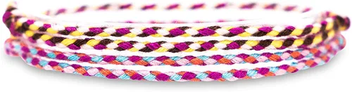 Vista 10 de Made by Nami 2 piezas de pulseras de cuerda de onda para tobillo para mujer, impermeables y ajustables, pulsera de tobillo delgada trenzada Conjunto